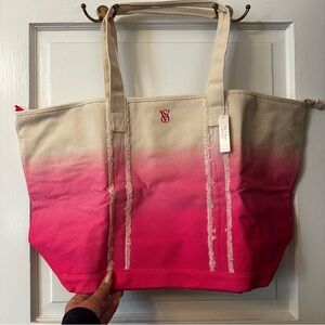 NWT Victoria's Secret Pink Ombre Tote Bag
